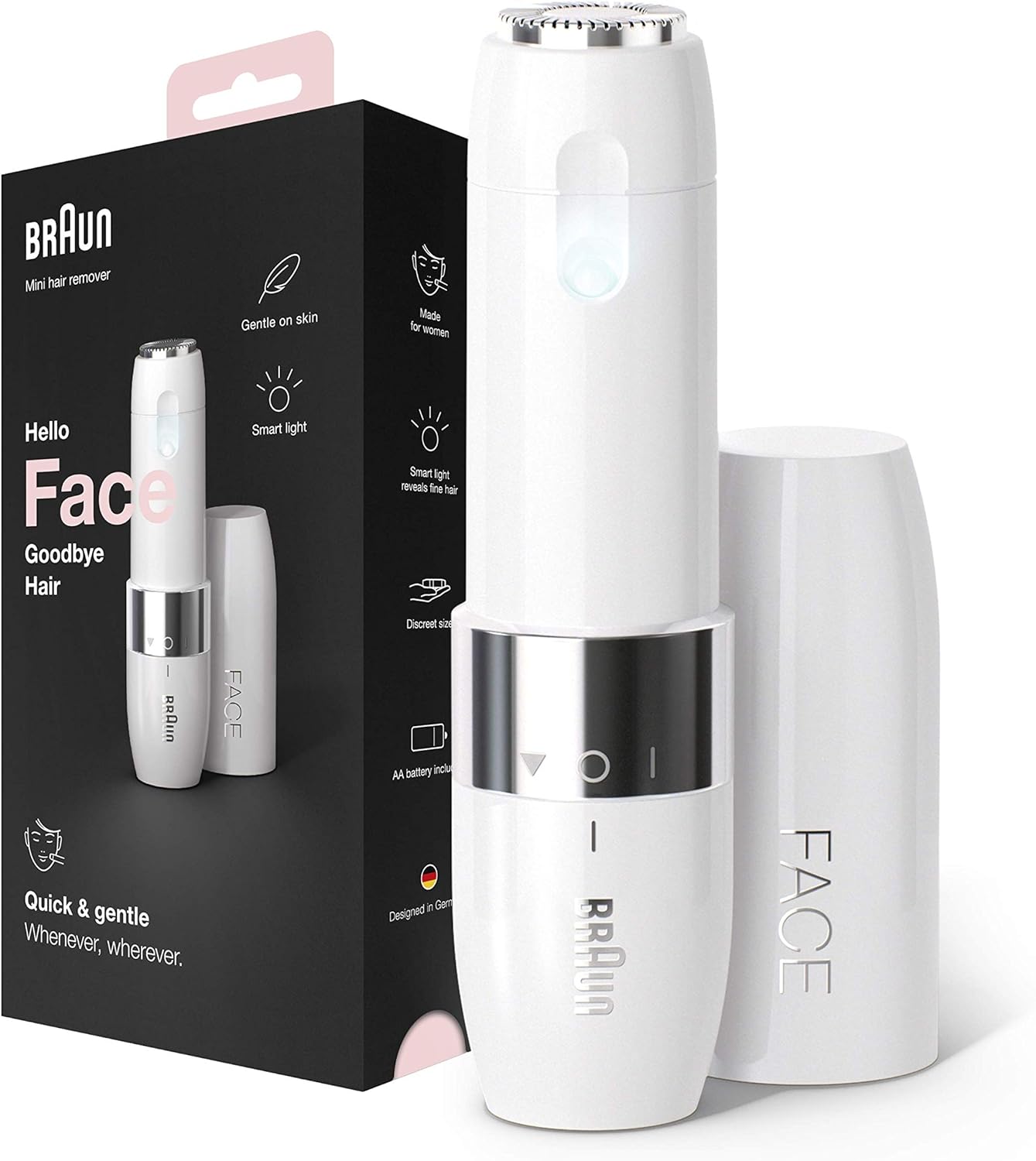 Braun Face Mini Haarentferne, elektrischer Gesichtshaarentferne fürs Gesicht Erfahrung Test Bericht Schmerzen